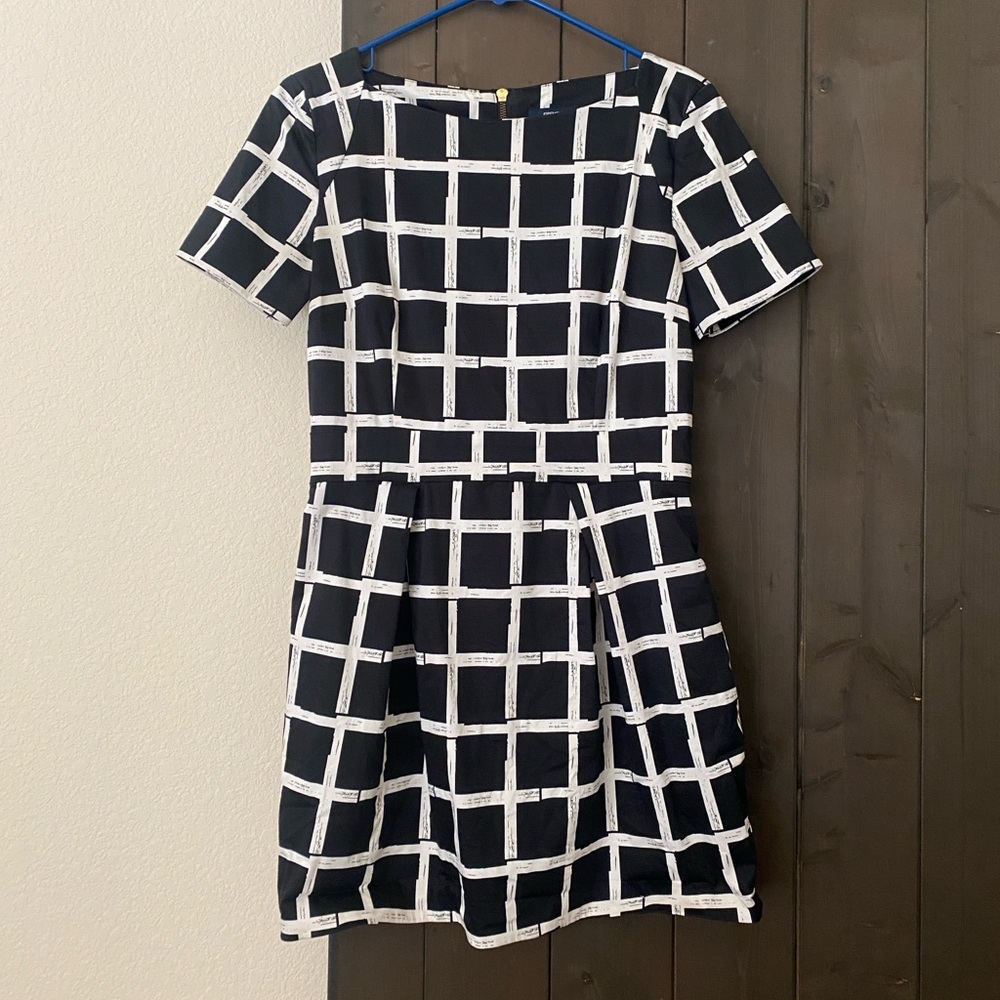 French Connection Windowpane Dress